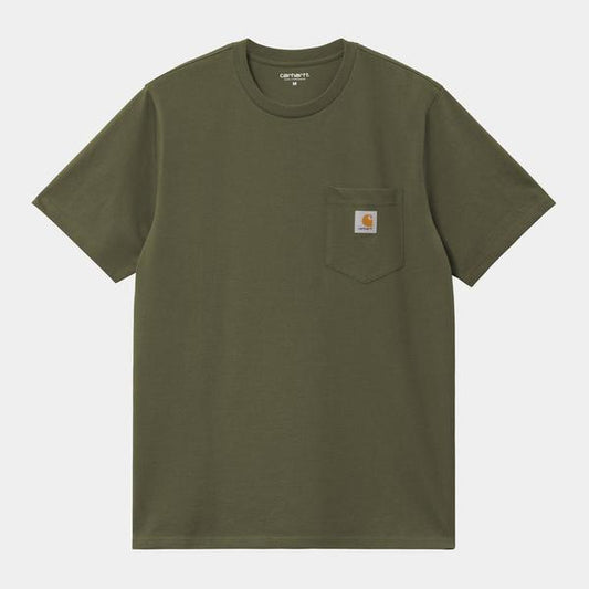 Carhartt WIP S/S Pocket T-Shirt Dollar Green-Black Sheep Skate Shop