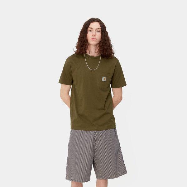 Carhartt WIP S/S Pocket T-Shirt Highland Green-Black Sheep Skate Shop