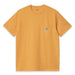 Carhartt WIP S/S Pocket T-Shirt Pale Orange-Black Sheep Skate Shop