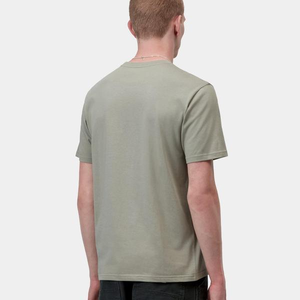 Carhartt WIP S/S Pocket T-Shirt Shady Green-Black Sheep Skate Shop