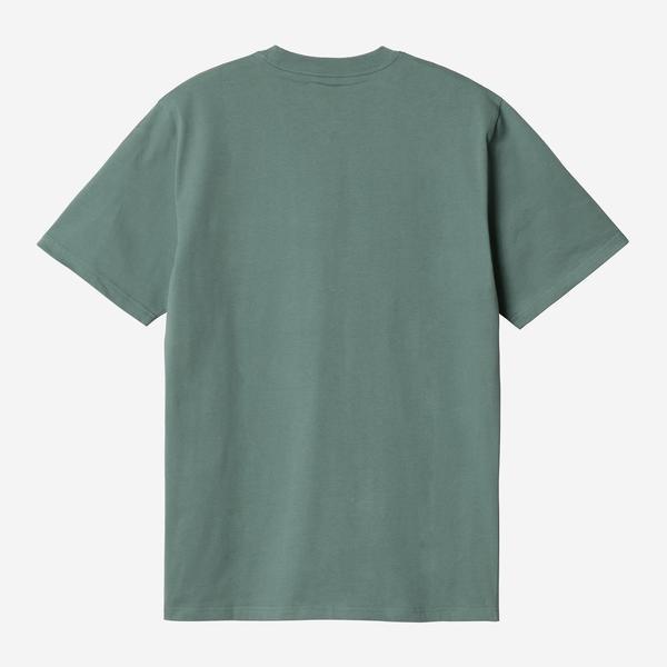 Carhartt WIP S/S Pocket T-Shirt Silver Pine-Black Sheep Skate Shop