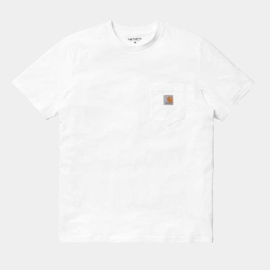 Carhartt WIP S/S Pocket T-Shirt White-Black Sheep Skate Shop