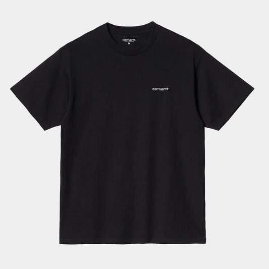 Carhartt WIP Script Embroidery T-Shirt Black-Black Sheep Skate Shop