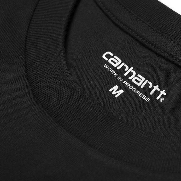 Carhartt WIP Script T-Shirt Black - White-Black Sheep Skate Shop