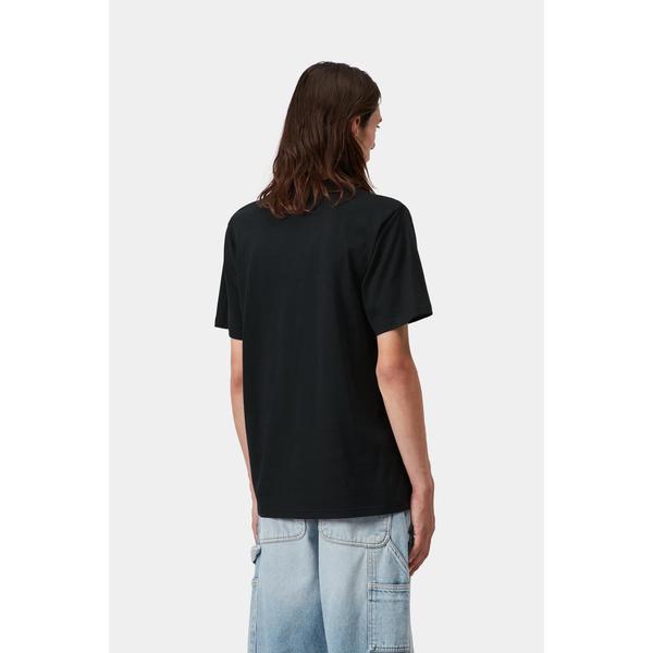 Carhartt WIP Script T-Shirt Deep Night - Gentle Green-Black Sheep Skate Shop