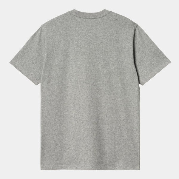 Carhartt WIP Script T-Shirt Grey Heather - Chervil-Black Sheep Skate Shop