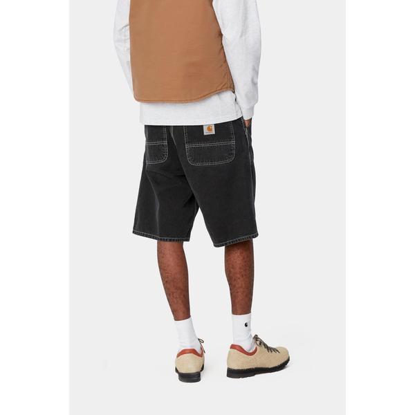 Carhartt WIP Simple Denim Short Black Heavy Stone Wash-Black Sheep Skate Shop