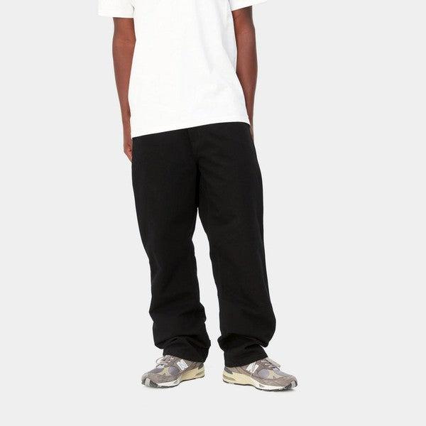 Carhartt WIP Single Knee Pant Dearborn Canvas Rinsed Black-Black Sheep Skate Shop