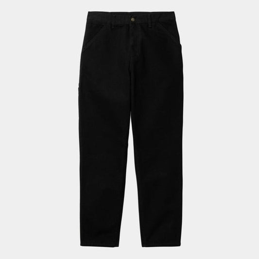 Carhartt WIP Single Knee Pant Dearborn Canvas Rinsed Black-Black Sheep Skate Shop