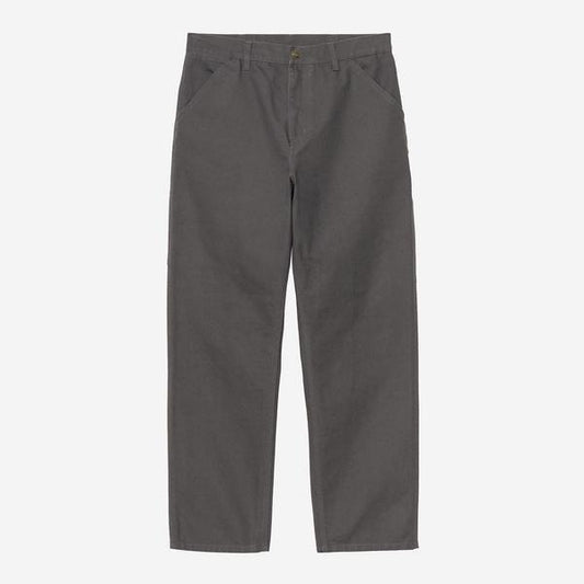 Carhartt WIP Single Knee Pant Dearborn Stone Canvas Graphite-Black Sheep Skate Shop