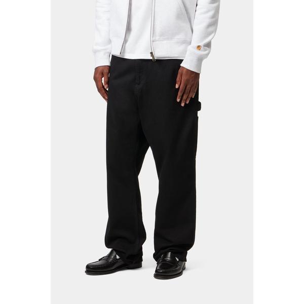 Carhartt WIP Single Knee Pant Denim Rinsed Black-Black Sheep Skate Shop