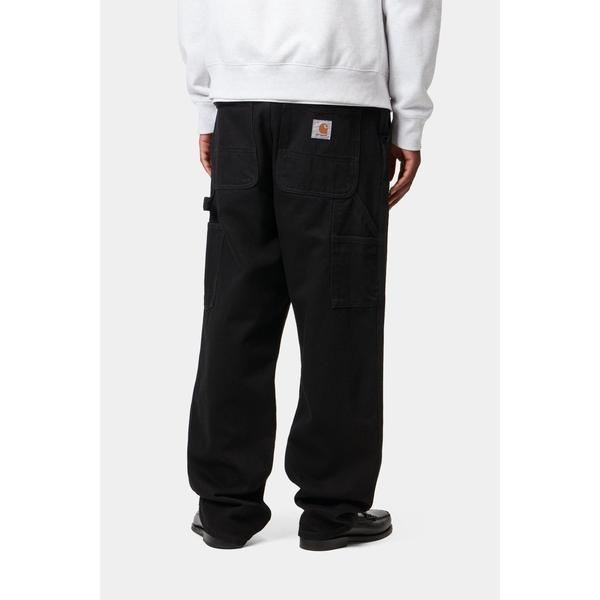 Carhartt WIP Single Knee Pant Denim Rinsed Black-Black Sheep Skate Shop