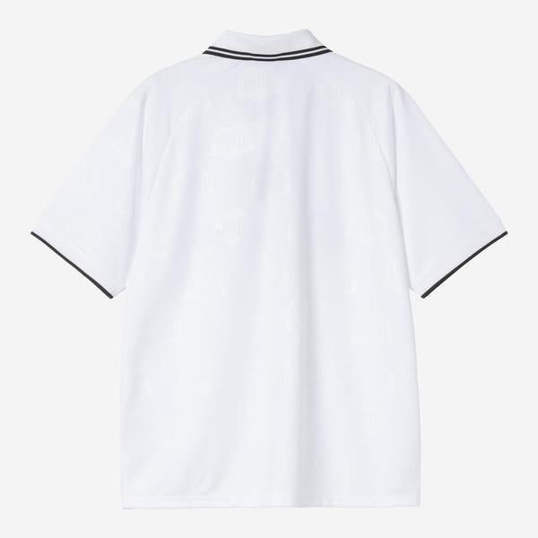 Carhartt WIP Terrace Football Jersey T-Shirt White Heart Train Jacquard-Black Sheep Skate Shop