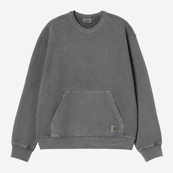 Carhartt WIP Torion Crewneck Sweatshirt Black Grind Wash-Black Sheep Skate Shop