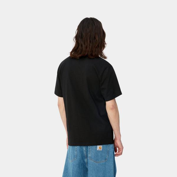 Carhartt WIP University T-Shirt Black - White-Black Sheep Skate Shop