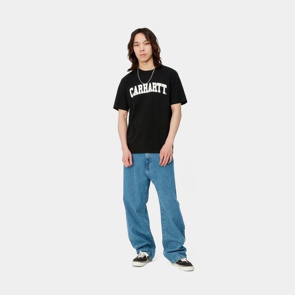 Carhartt WIP University T-Shirt Black - White-Black Sheep Skate Shop