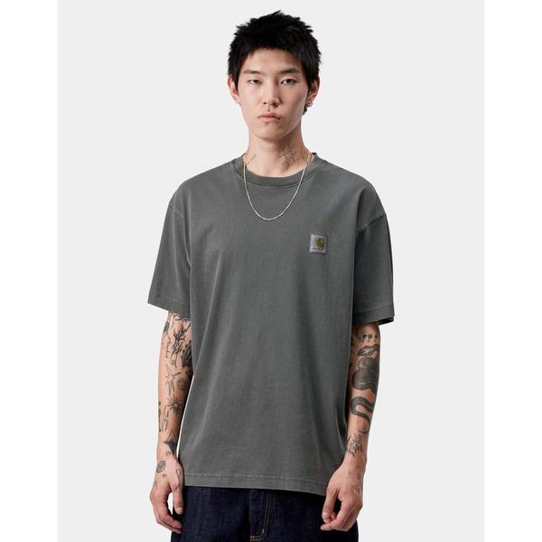 トップス Carhartt Wip Vista Carhartt WIP Vista T-Shirt Black Garment Dyed – Black Sheep Skate Shop