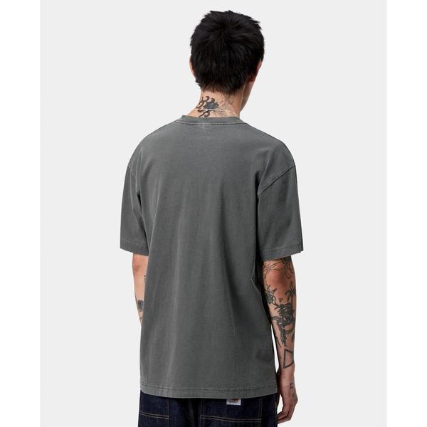 Carhartt WIP Vista T-Shirt Black Garment Dyed-Black Sheep Skate Shop