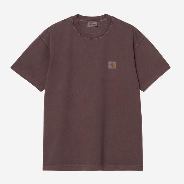 Carhartt WIP Vista T-Shirt Palisander Garment Dyed-Black Sheep Skate Shop