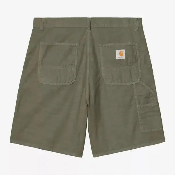 Carhartt WIP Walter Single Knee Short Leaf Garment Dyed-Black Sheep Skate Shop