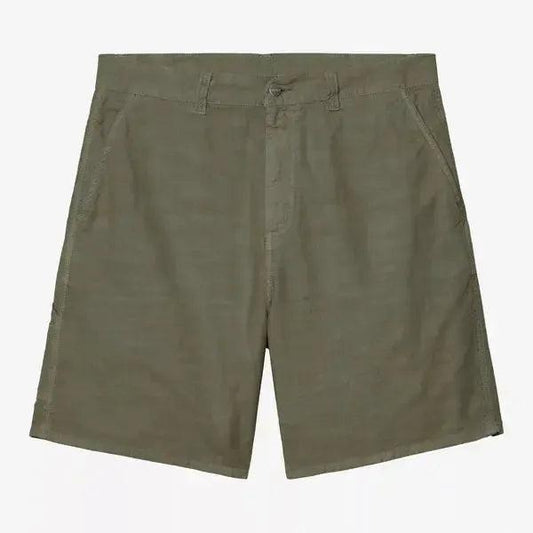 Carhartt WIP Walter Single Knee Short Leaf Garment Dyed-Black Sheep Skate Shop
