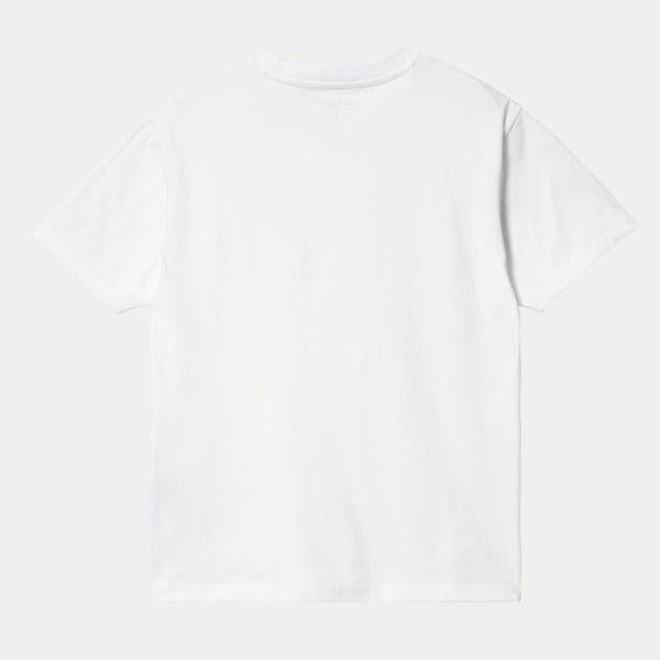 Carhartt WIP Women's Casey T-Shirt White - Silver-Black Sheep Skate Shop
