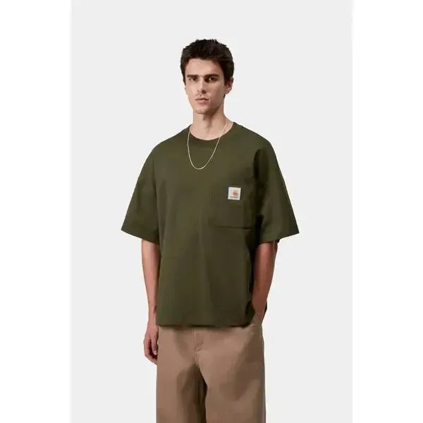Carhartt WIP Work Pocket T-Shirt Olive-Black Sheep Skate Shop