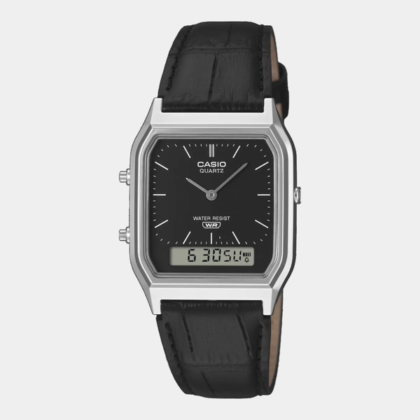 Casio Analog - Digital Vintage Watch AQ230EL-1A Black - Silver-Black Sheep Skate Shop