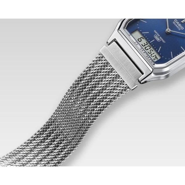 Casio Analog - Digital Vintage Watch AQ230EM-2A Blue - Silver-Black Sheep Skate Shop