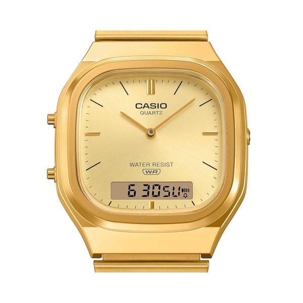 Casio Analog - Digital Vintage Watch AQ240E-9A Gold-Black Sheep Skate Shop