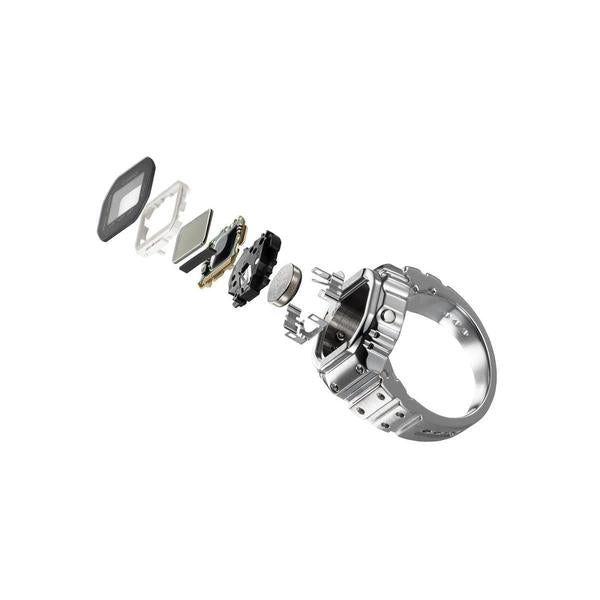 Casio Digital Ring Watch CRW001-1 Silver-Black Sheep Skate Shop