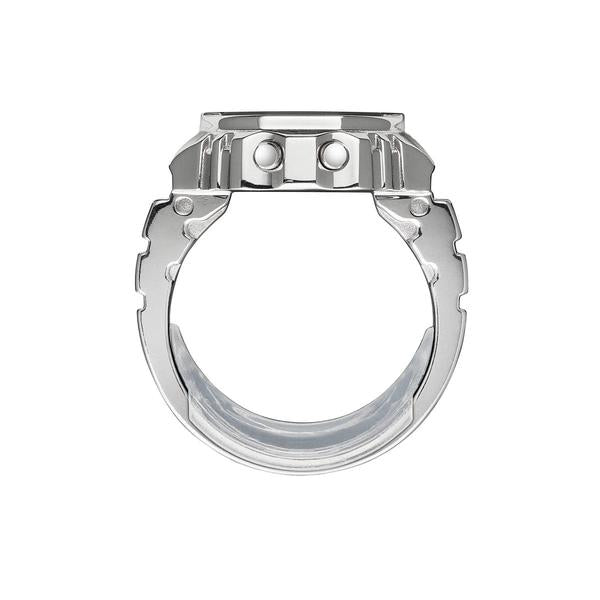Casio Digital Ring Watch CRW001-1 Silver-Black Sheep Skate Shop