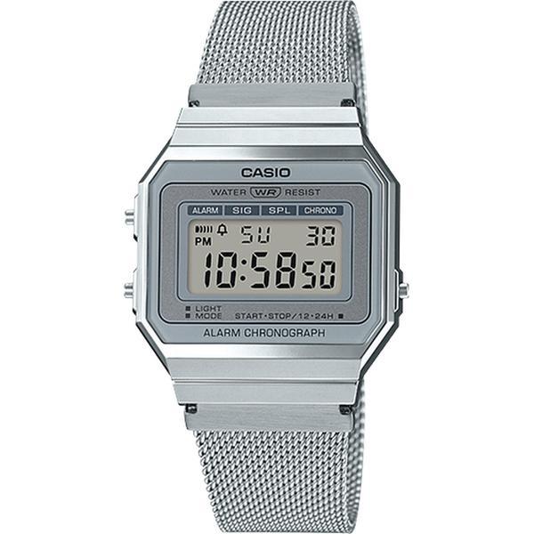 Casio Digital Watch A700WM-7AVT Silver-Black Sheep Skate Shop