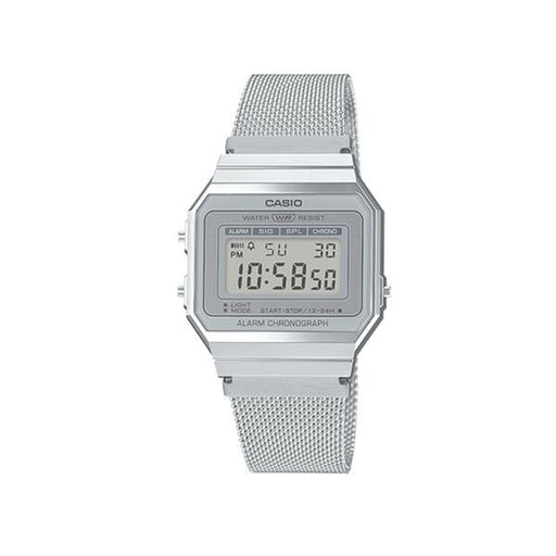 Casio Digital Watch A700WM-7AVT Silver-Black Sheep Skate Shop