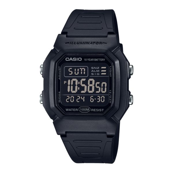 Casio Digital Watch W800H-1BV Black-Black Sheep Skate Shop