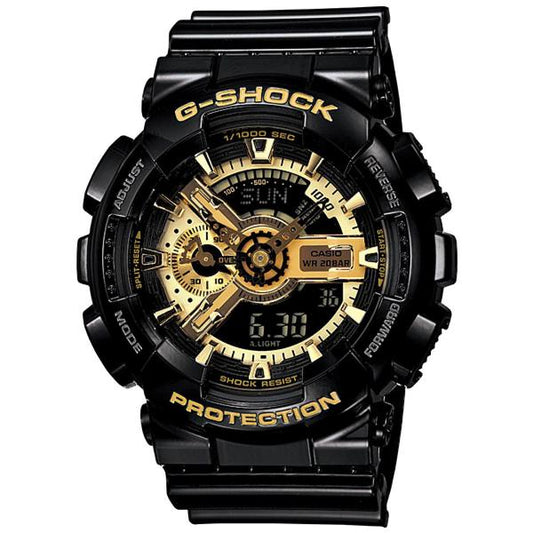 Casio G-Shock Analog - Digital Watch GA110GB-1A Black - Gold-Black Sheep Skate Shop