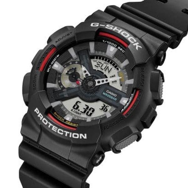 Casio G-Shock Analog-Digital Watch GA110RL-1A Black - Red-Black Sheep Skate Shop