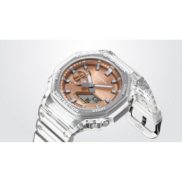 Casio G-Shock Analog-Digital Watch GA2100BM-7A5 Clear - Rose Gold-Black Sheep Skate Shop