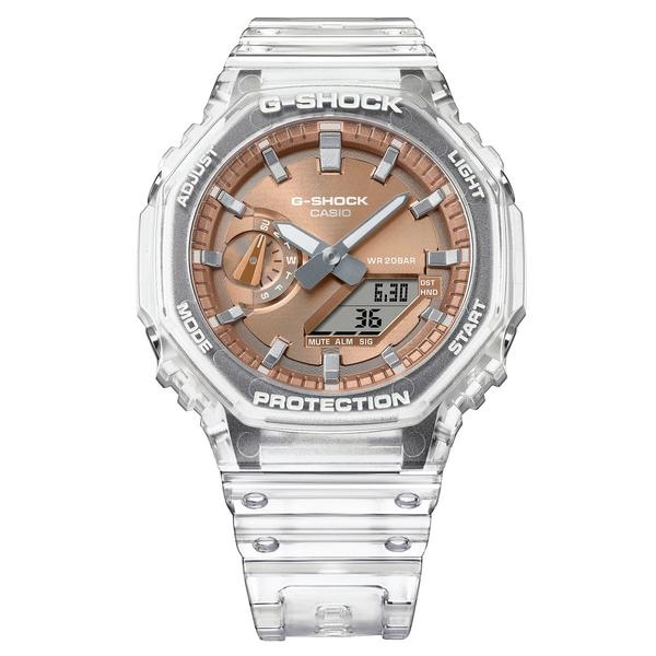 Casio G-Shock Analog-Digital Watch GA2100BM-7A5 Clear - Rose Gold-Black Sheep Skate Shop