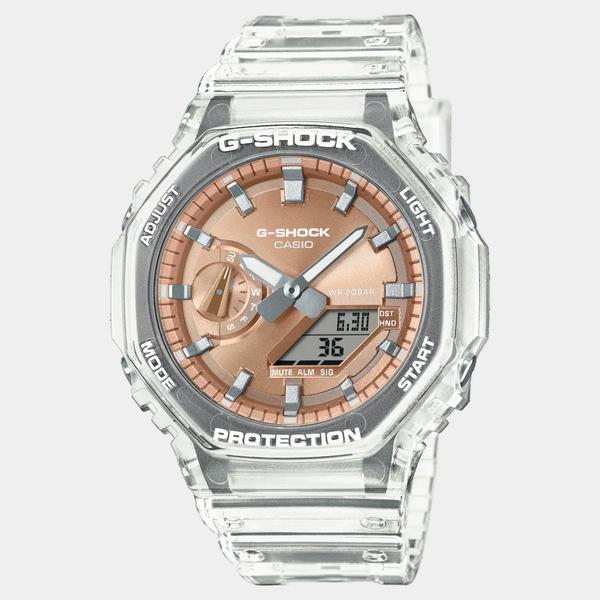Casio G-Shock Analog-Digital Watch GA2100BM-7A5 Clear - Rose Gold-Black Sheep Skate Shop