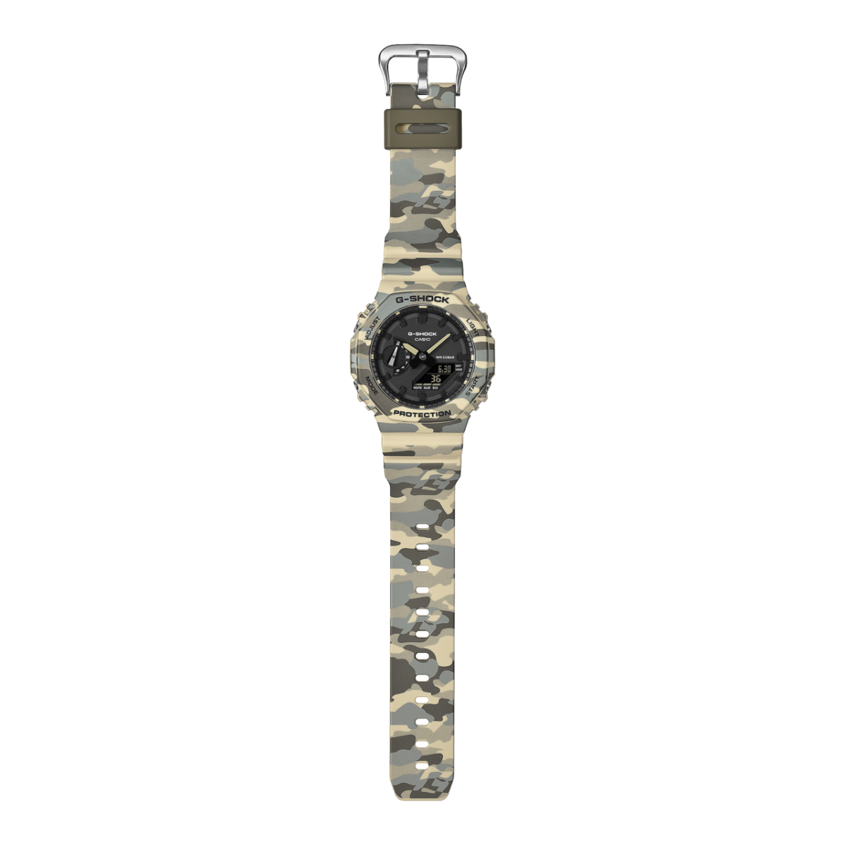 Casio G-Shock Analog-Digital Watch GA2100CM-5A Camo-Black Sheep Skate Shop