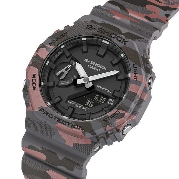 Casio G-Shock Analog-Digital Watch GA2100CM-8A Brown Camo-Black Sheep Skate Shop
