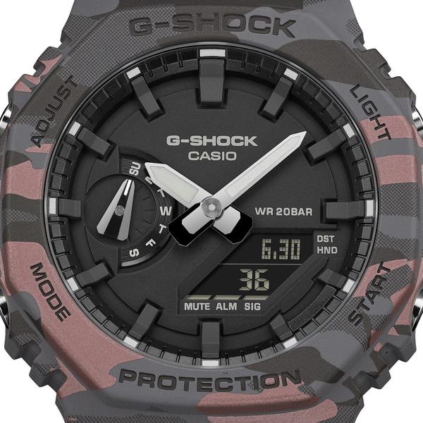 Casio G-Shock Analog-Digital Watch GA2100CM-8A Brown Camo-Black Sheep Skate Shop