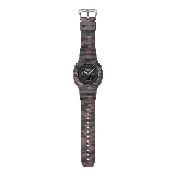 Casio G-Shock Analog-Digital Watch GA2100CM-8A Brown Camo-Black Sheep Skate Shop