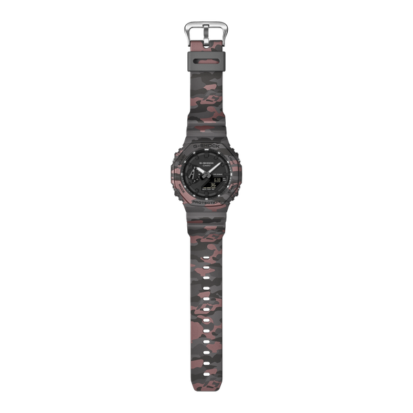 Casio G-Shock Analog-Digital Watch GA2100CM-8A Brown Camo-Black Sheep Skate Shop