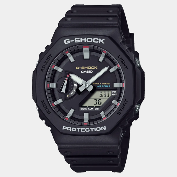 Casio G-Shock Analog-Digital Watch GA2100RL-1A Black - Red-Black Sheep Skate Shop