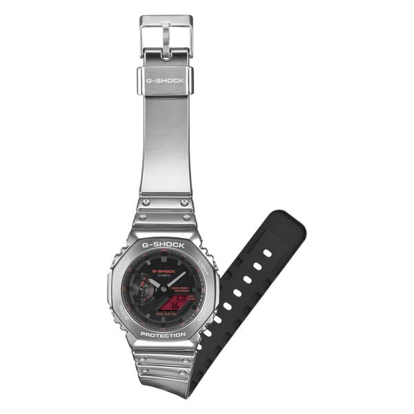 Casio G-Shock Analog-Digital Watch GA2100YRA-8A Silver - Red-Black Sheep Skate Shop
