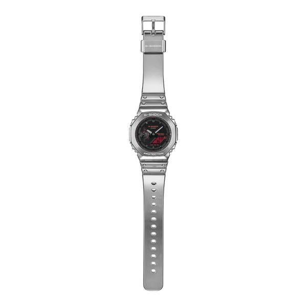 Casio G-Shock Analog-Digital Watch GA2100YRA-8A Silver - Red-Black Sheep Skate Shop
