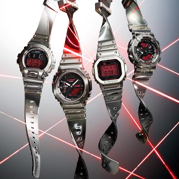 Casio G-Shock Analog-Digital Watch GA6900YRA-8 Silver - Red