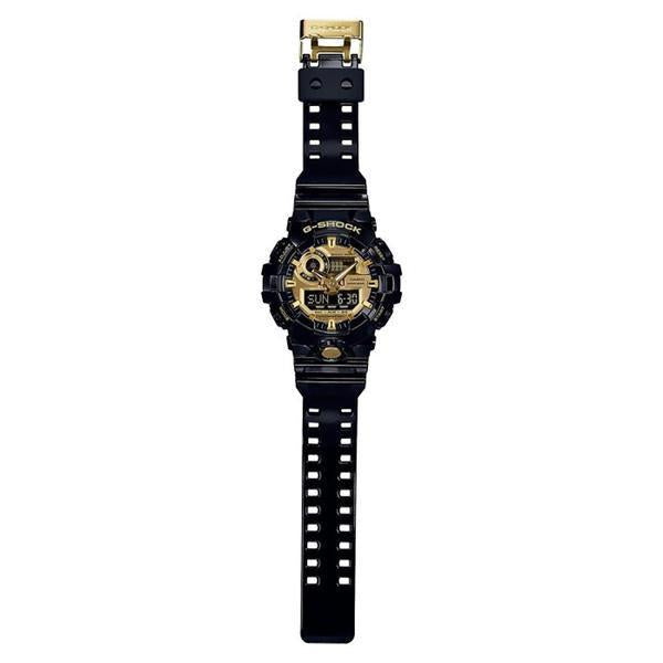 Casio G-Shock Analog-Digital Watch GA710GB-1A Black - Gold-Black Sheep Skate Shop